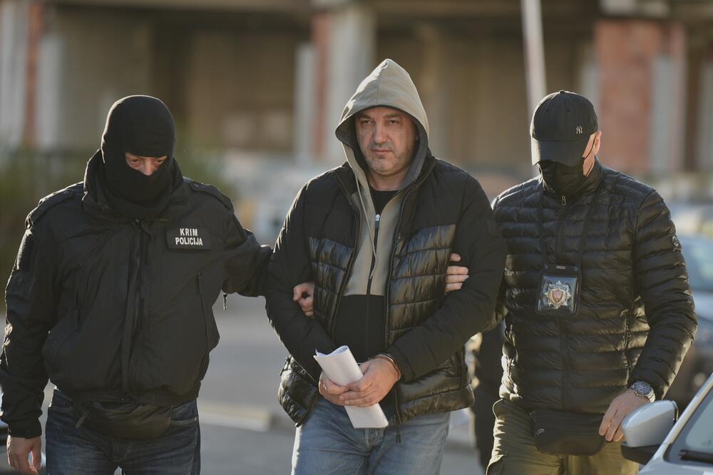Members of the SPO detain one of the suspects, Photo: Boris Pejović