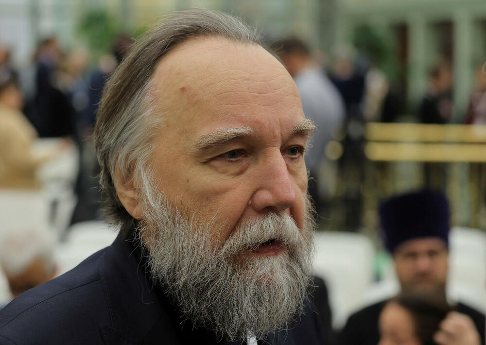 Aleksandar Dugin na kongresu u Moskvi