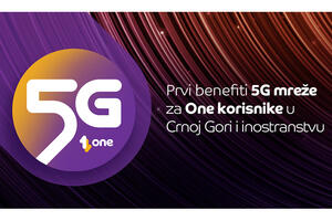 Prvi benefiti 5G mreže za One korisnike u Crnoj Gori i inostranstvu
