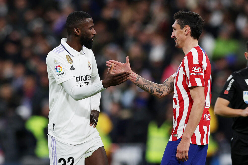 Savić sa Ridigerom na posljednjem madridskom derbiju, Foto: Reuters