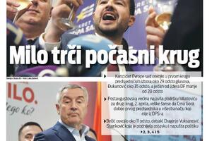 Naslovna strana "Vijesti" za 20. mart 2023. godine