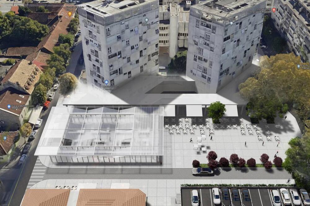 Planirana rekonstrukcija Trga Balšića, Foto: Glavni grad Podgorica