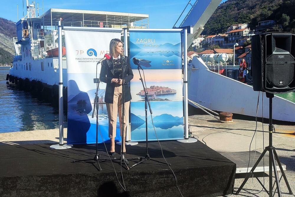 Novaković Đurović na otvaranju trajektne linije, Foto: Siniša Luković