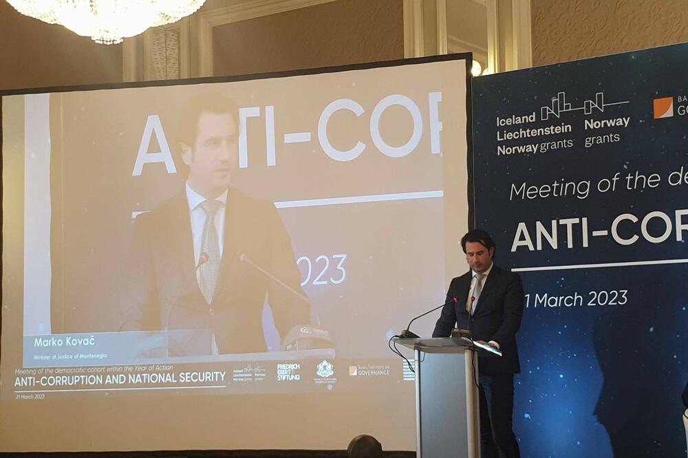 Kovač na konferenciji u Sofiji, Foto: Ministarstvo pravde