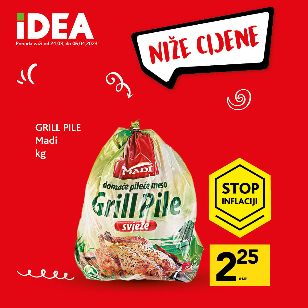 <p>Stiže još jedan petak i novih 1.000 proizvoda po sniženim cijenama. Zato, vrijeme je da se prisjetimo šta vas to očekuje iza slogana „Niže cijene“, u svim IDEA prodavnicama.</p>