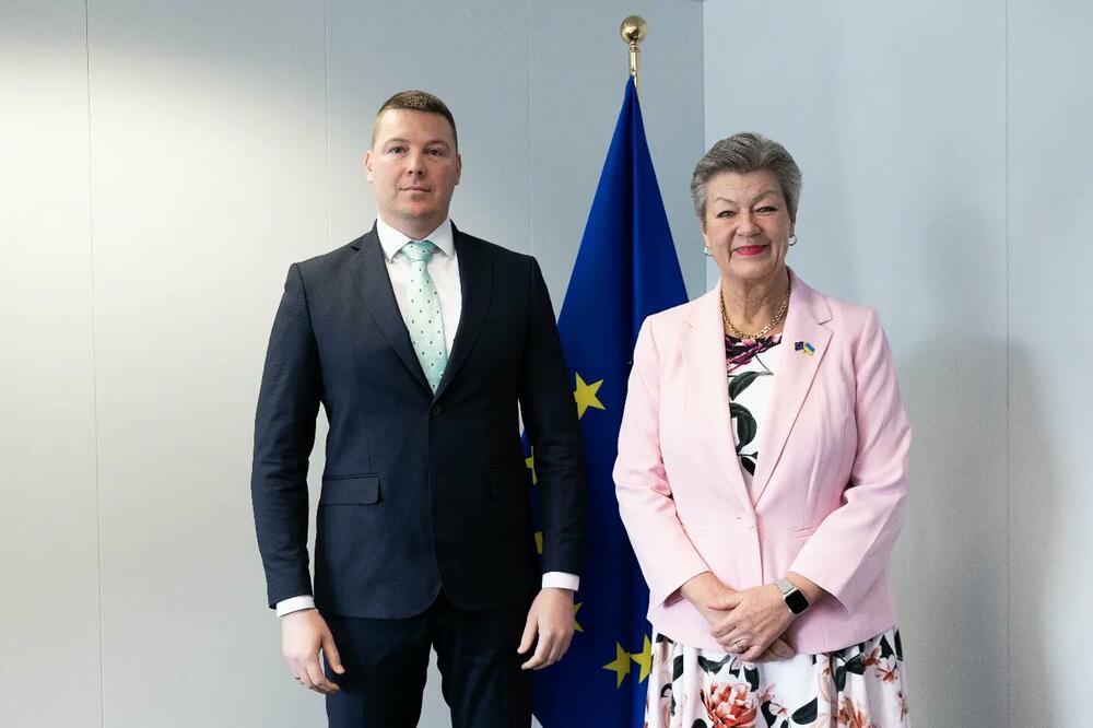 Adžić i Johanson, Foto: MUP Crne Gore/Twitter