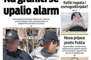 Naslovna strana "Vijesti" za 25. mart 2023. godine