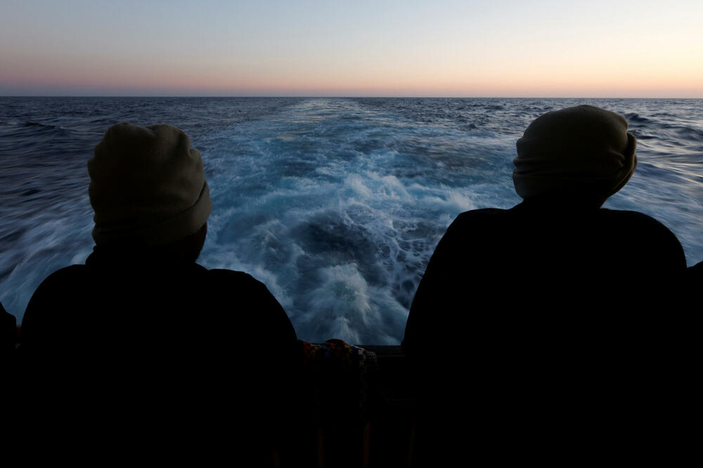 Neki od migranata juče spašenih u Sredozemlju, Foto: Reuters