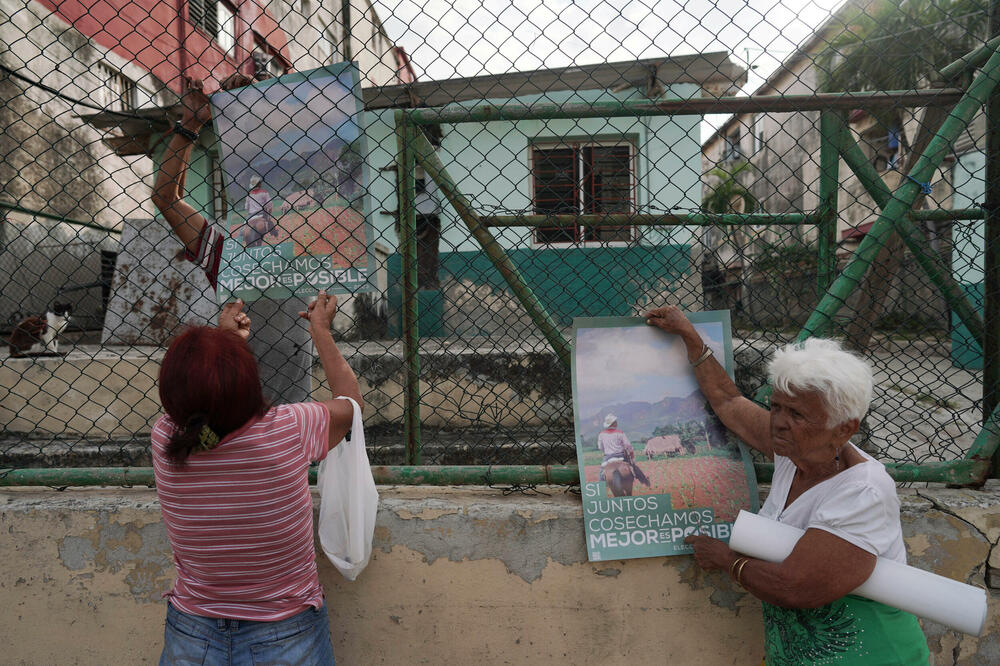 Detalj najavljivanja izbora na Kubi, Foto: REUTERS