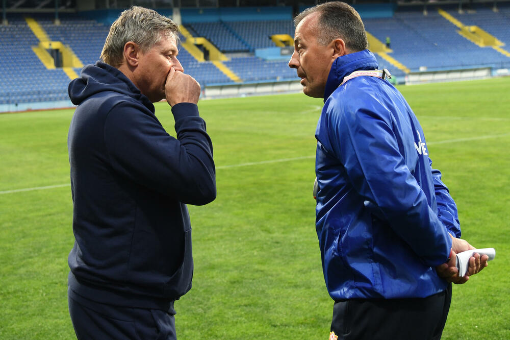 Stojković i crnogorski selektor Radulović pred prvi meč u Podgorici, Foto: FSCG