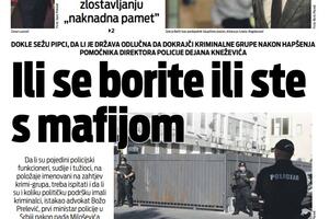 Naslovna strana "Vijesti" za 27. mart 2023.