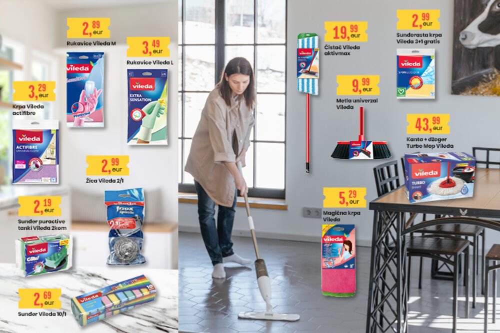 <p>U svim AROMA, CITY i CONTO marketima do 29. aprila potražite proizvode za čišćenje i održavanje doma po veoma povoljnim cijenama.</p>