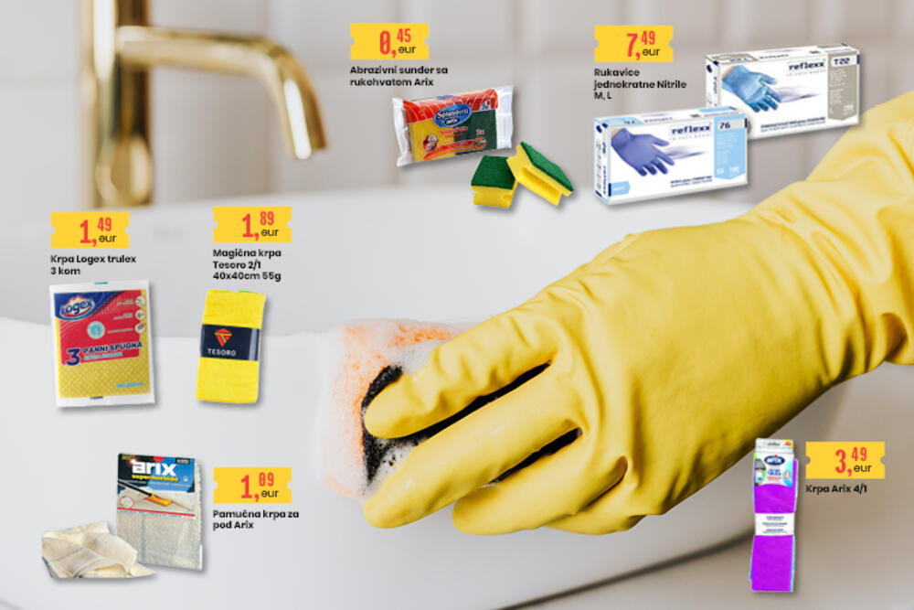 <p>U svim AROMA, CITY i CONTO marketima do 29. aprila potražite proizvode za čišćenje i održavanje doma po veoma povoljnim cijenama.</p>