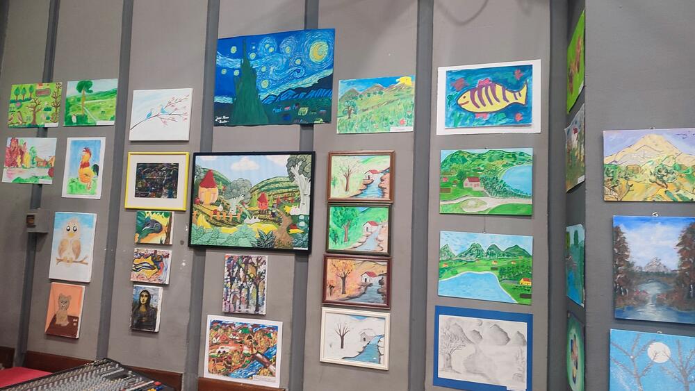 <p>Izložba učenika Osnovne Škole "Dušan Bojović" iz Župe nikšićke</p>