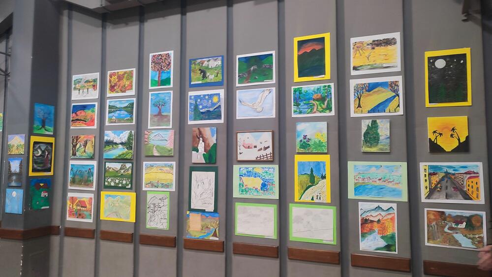 <p>Izložba učenika Osnovne Škole "Dušan Bojović" iz Župe nikšićke</p>