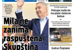 Naslovna strana "Vijesti" za 1. april 2023. godine