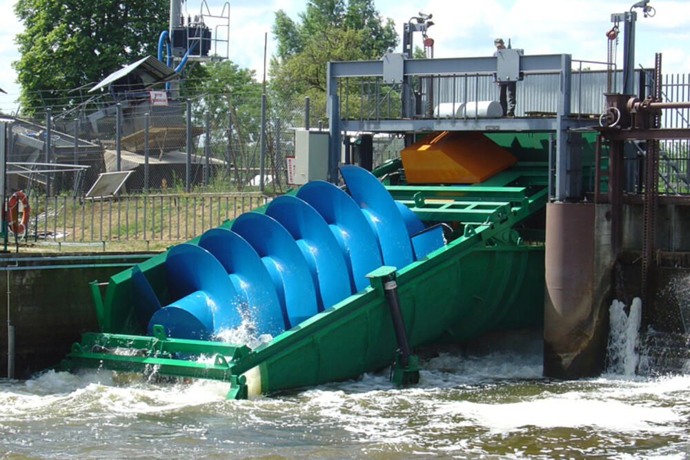 Arhimedova hidrodinamička pužna turbina, Foto: wikipedia.org