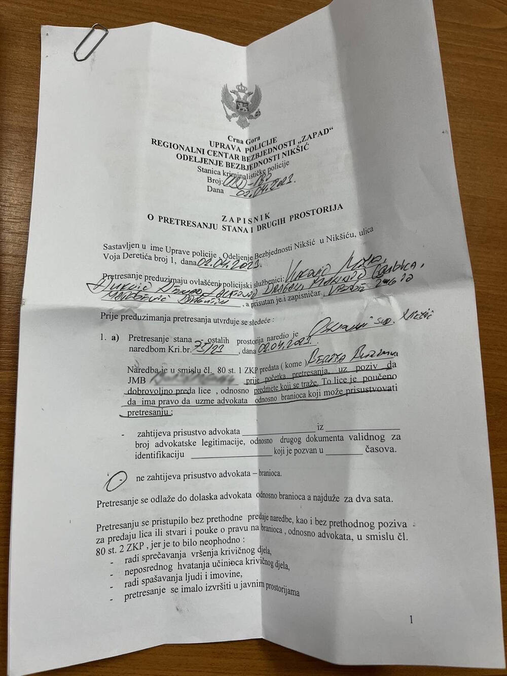 <p>"Iza navedene akcije stoji isključivo namjera da se izazove nemir i napravi pritisak na naše aktiviste", naveli su iz DPS-a</p>