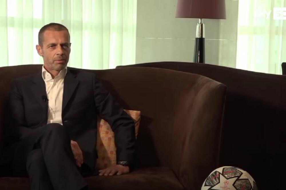 Čeferin, Foto: Printscreen YouTube/Sky Sports News