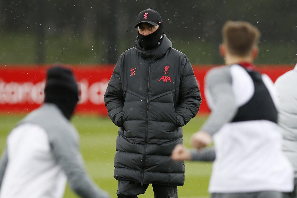 Klop na jednom od treninga Liverpula, Foto: Reuters