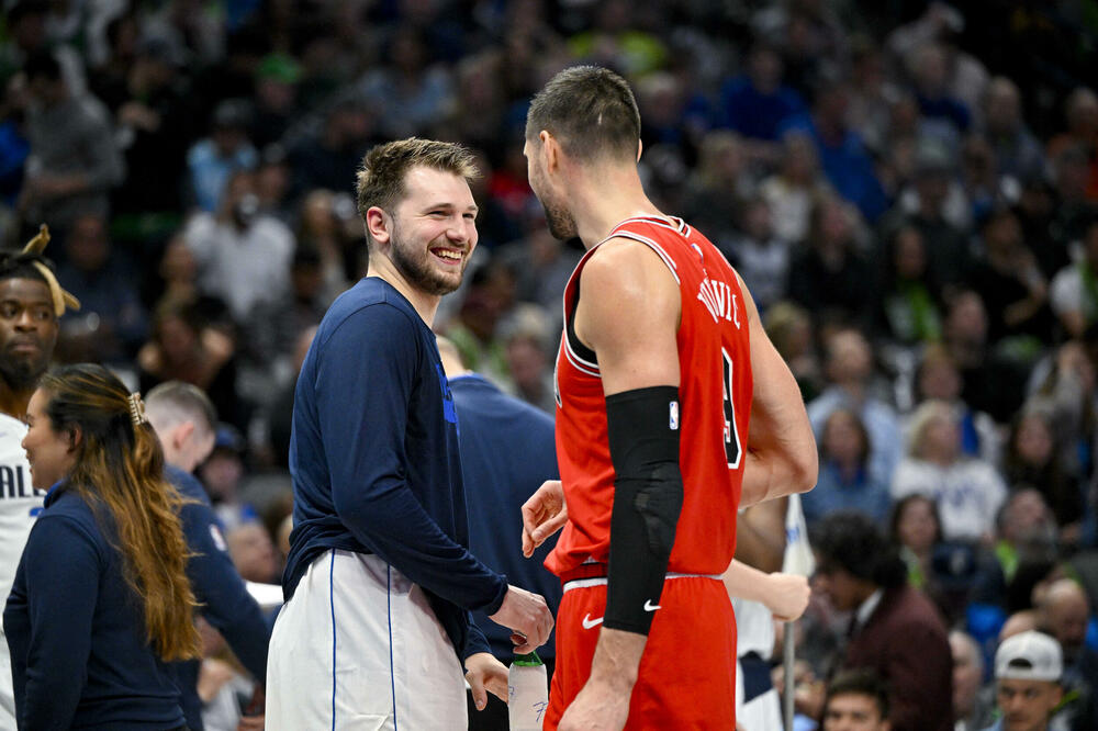 Prijateljski susret Dončića i Vučevića, Foto: Reuters