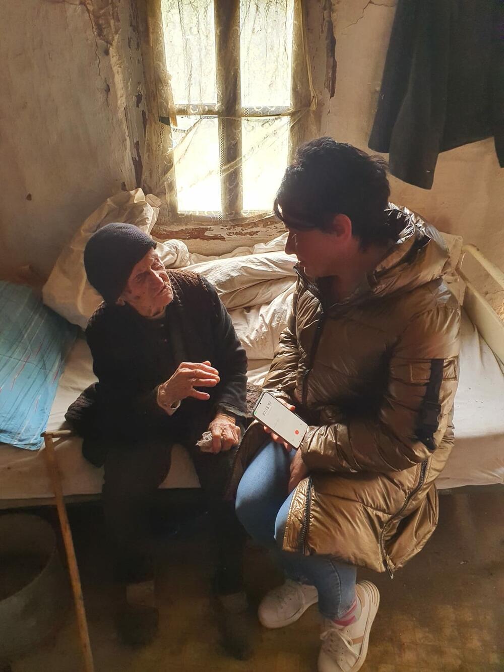 Dragica sa novinarkom “Vijesti”