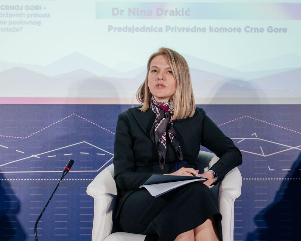 Predsjednica Privredne komore Crne Gore Nina Drakić