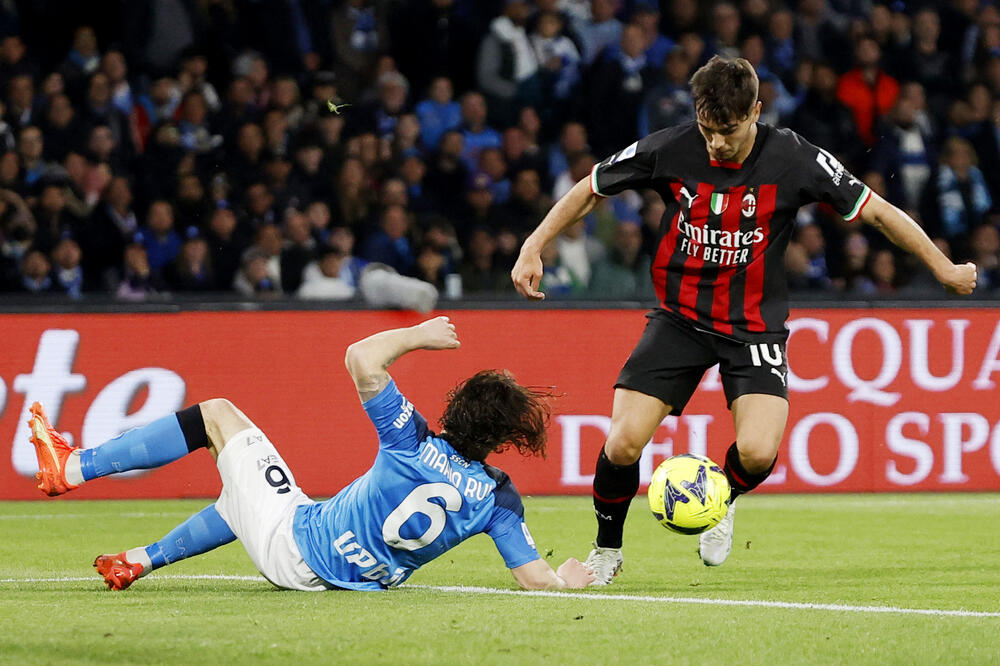Brahim Dijas na meču sa Napolijem u Ligi šampiona, Foto: Reuters
