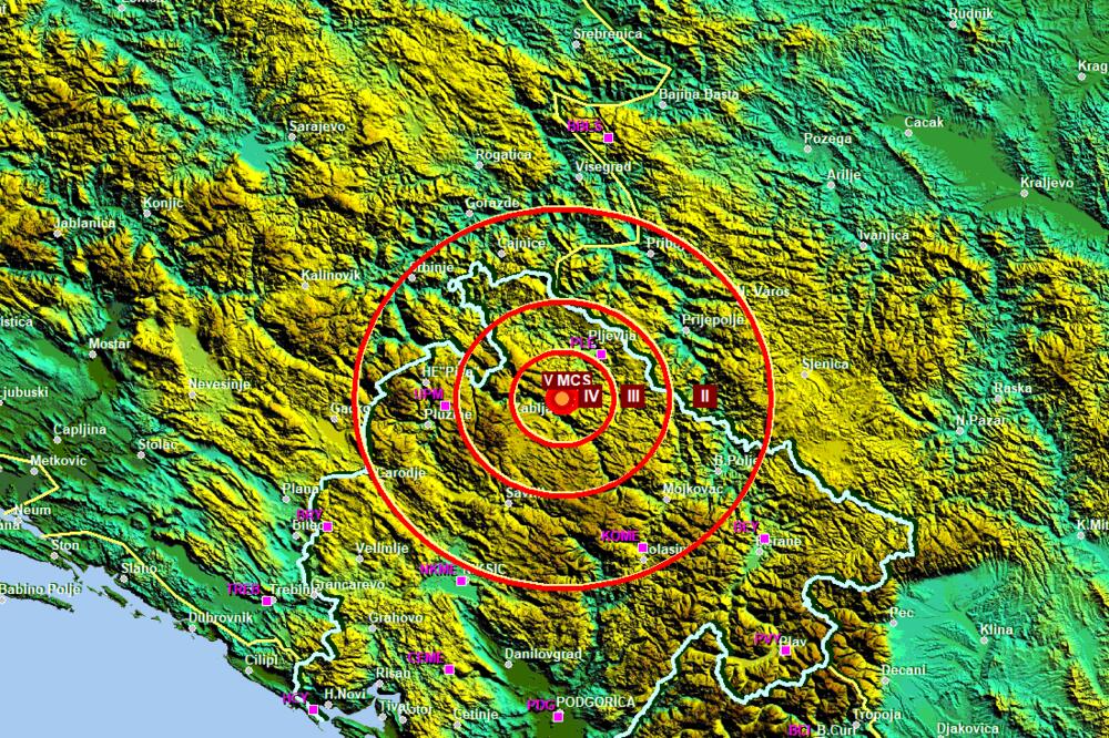 Epicentar, Foto: Seismo.co.me