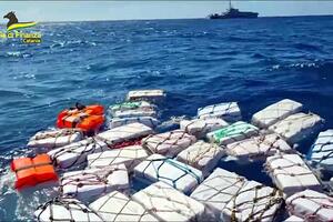 Kod Sicilije pronađen kokain vrijedan više od 400 miliona eura