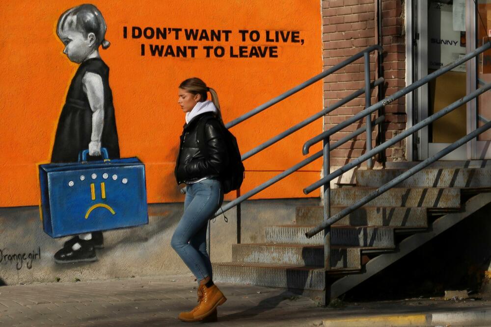 Grafit u Prištini u novembru 2021. 