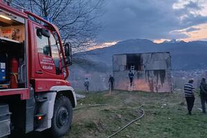 Kolašin: U požaru izgorio dio porodične kuće Đurišića