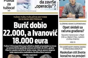 Naslovna strana "Vijesti" za 21. april 2023. godine