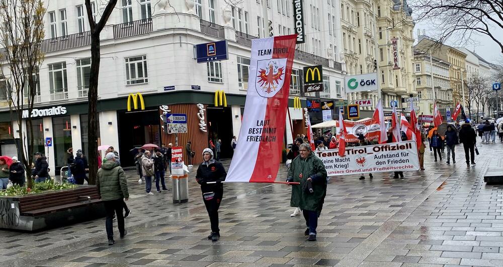 Protest na Mariahilferstrase