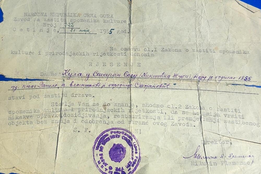 Kula stavljena pod zaštitu