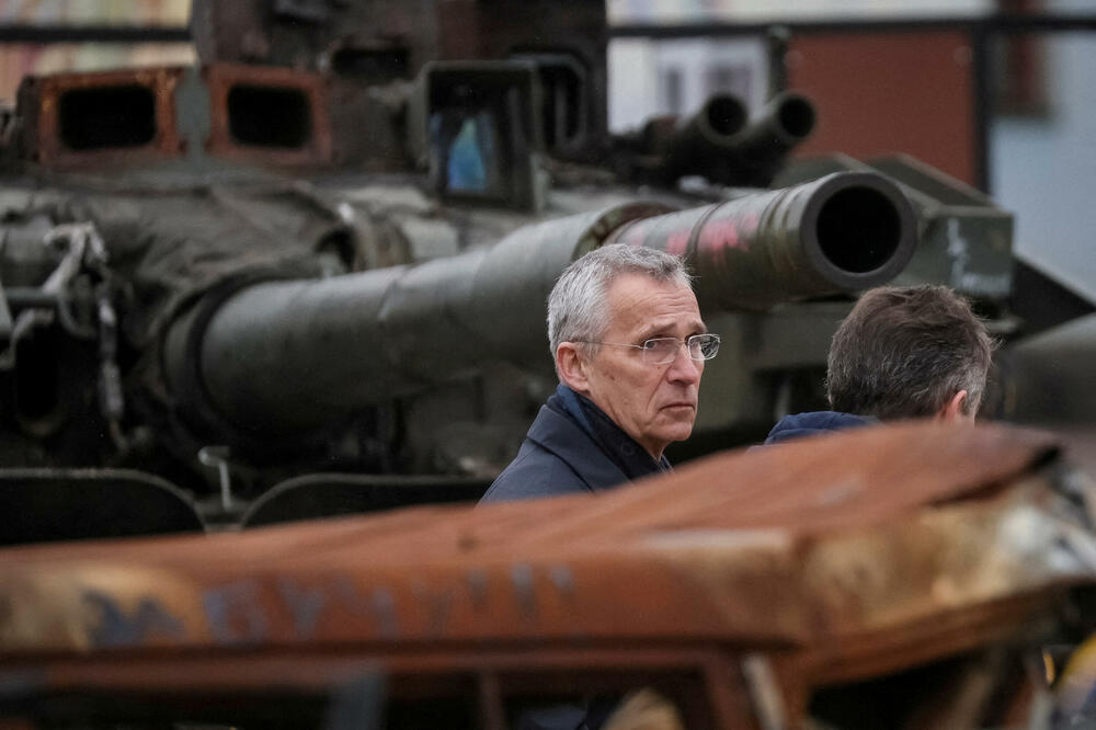 Generalni sekretar NATO-a Jens Stoltenberg u Kijevu 20. aprila, Foto: Rojters