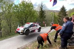 WRC Hrvatska: Za nekoliko sekundi izbjegnuta tragedija na stazi u...