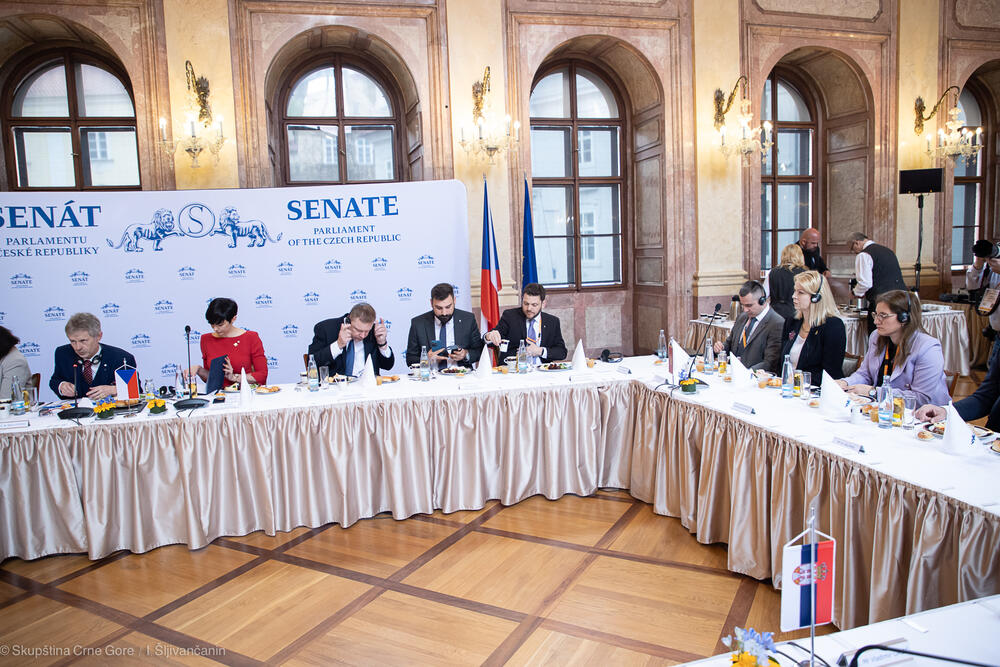 <p>Kako je saopšteno iz Skupštine, Đurović je u Pragu učestvovala na radnom doručku za predsjednike parlamenata zemalja kandidata za članstvo u EU, u okviru kojeg su razmijenjena iskustva o ulozi nacionalnih parlamenata na evropskom putu</p>