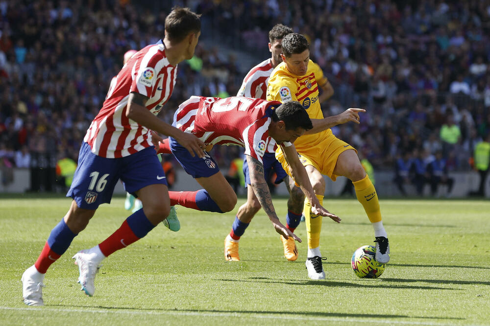Savić na utakmici sa Barselonom, Foto: Reuters