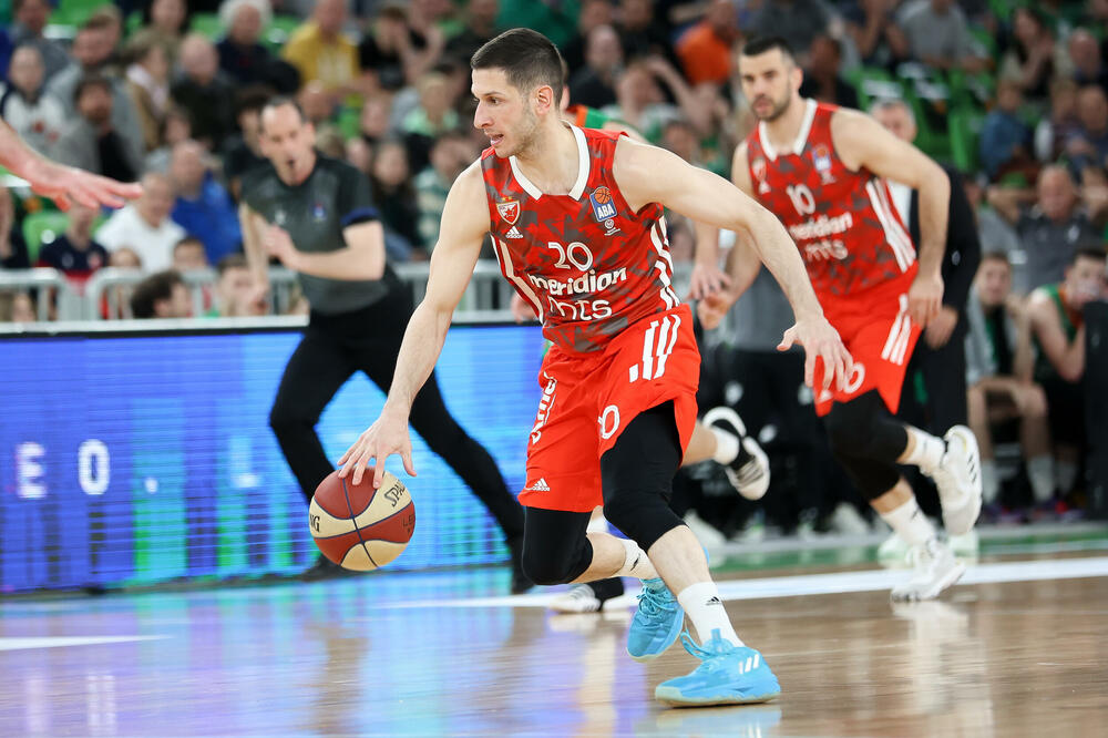 Nikola Ivanović na utakmici u Ljubljani, Foto: Cedevita Olimpija/Filip Barbalić/Ales Fevzer.com