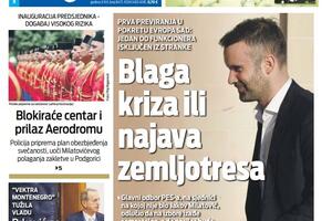 Naslovna strana "Vijesti" za 27. april 2023. godine