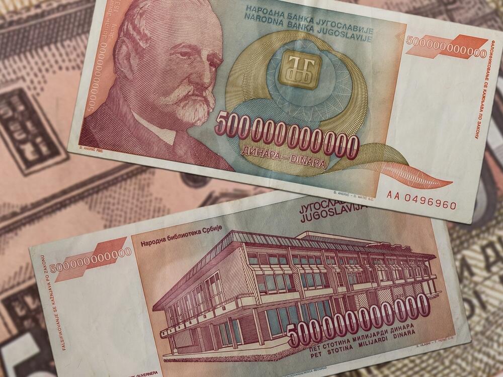 dinar, hiperinflacija, Inflacija, Jugoslavija, novac
