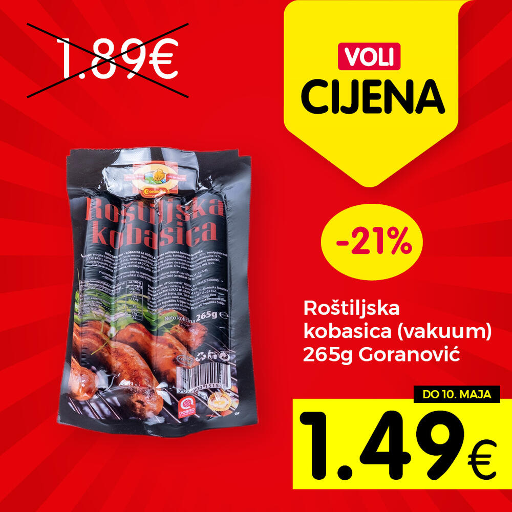 <p>Potražite u Voli marketima proizvode sa oznakom Voli cijena i uživajte u kupovini.</p>