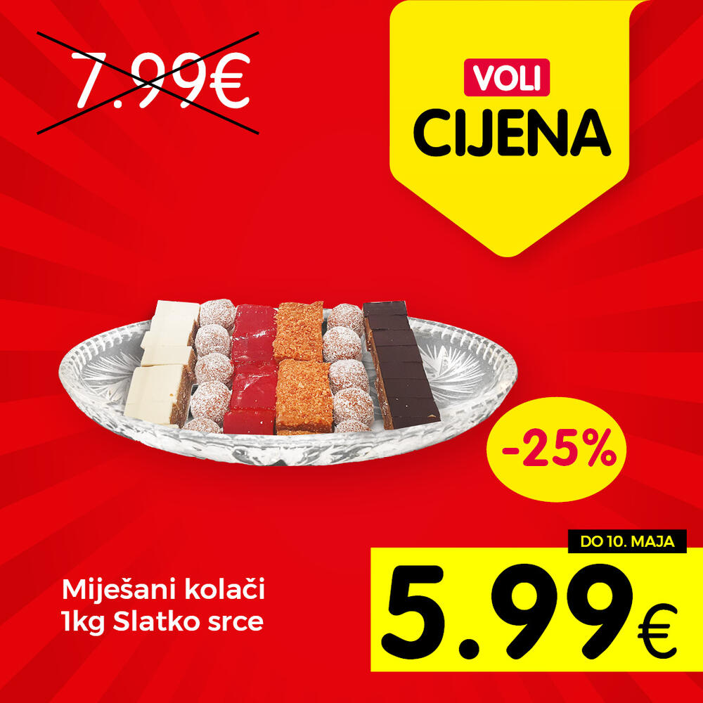 <p>Potražite u Voli marketima proizvode sa oznakom Voli cijena i uživajte u kupovini.</p>