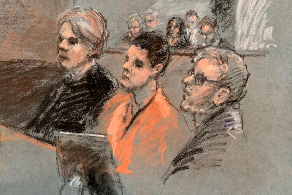 Crtež Tešeire iz sudnice, Foto: Reuters