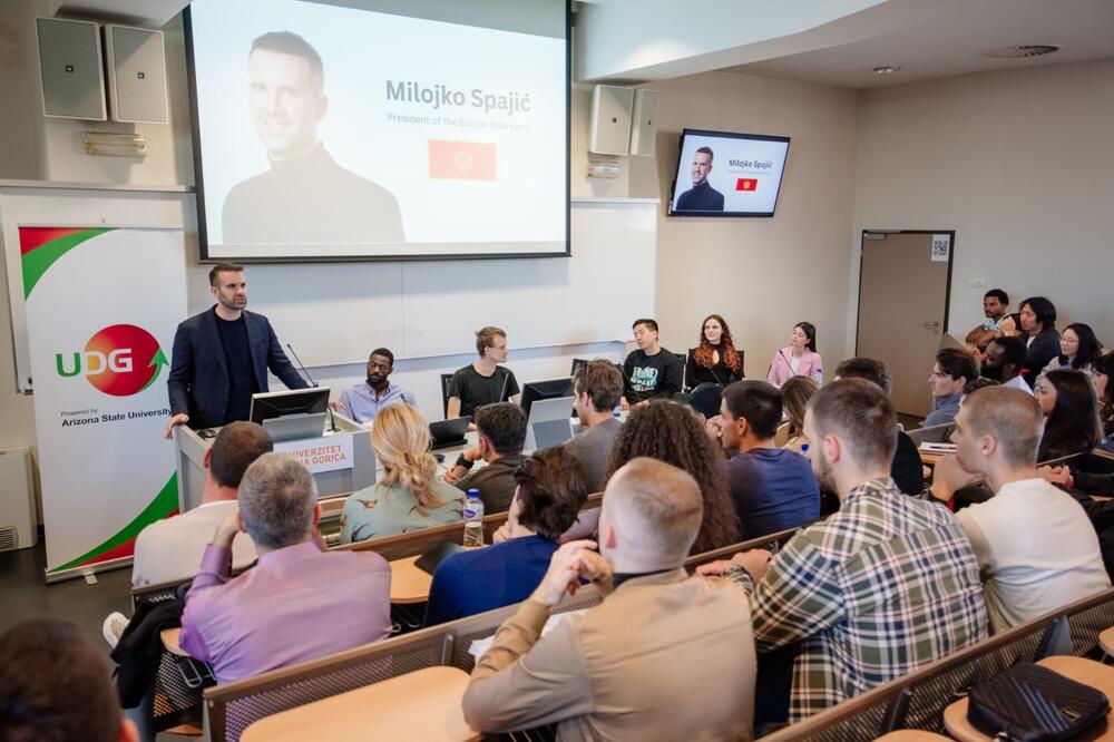 Obraćanje Spajića, Foto: Pokret Evropa sad