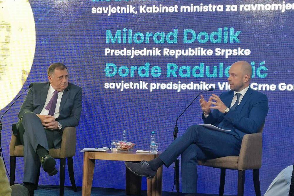 Predsjednik Republike Srpske Milorad Dodik i Radulović, Foto: Vlada Crne Gore