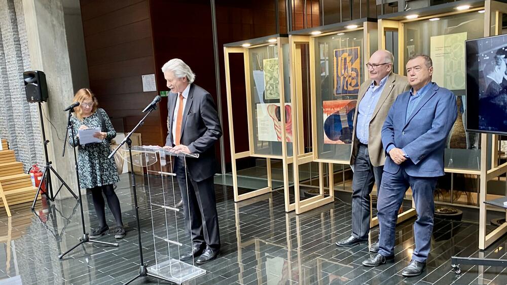 Sa otvaranja izložbe u Narodnoj biblioteci Srbije