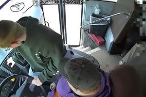 VIDEO NOW: The driver passed out, the student grabbed the steering wheel and stopped...