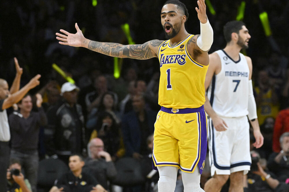 Najefikasniji igrač Lejkersa (Dianđelo Rasel), Foto: Reuters